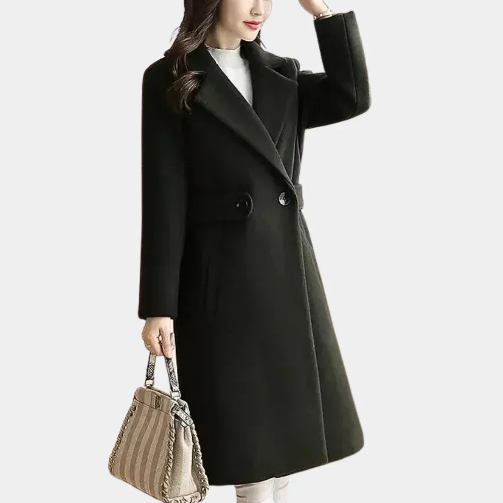 Lange Damen Winterjacke Carmen Stil