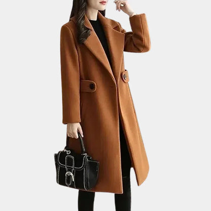 Langer Damen Wintermantel Elegant Carmen