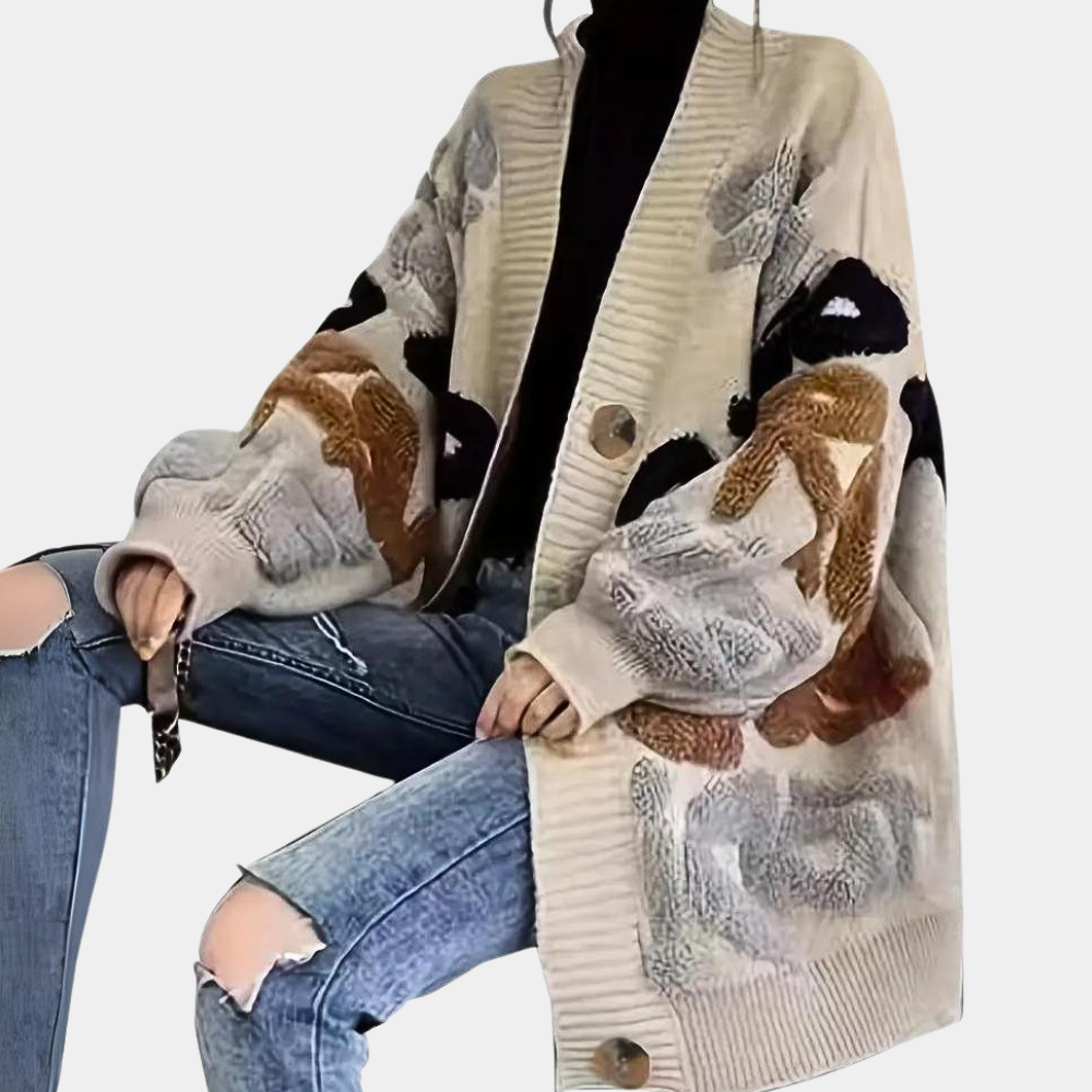 Eleganter Cardigan Damen Modern Stil