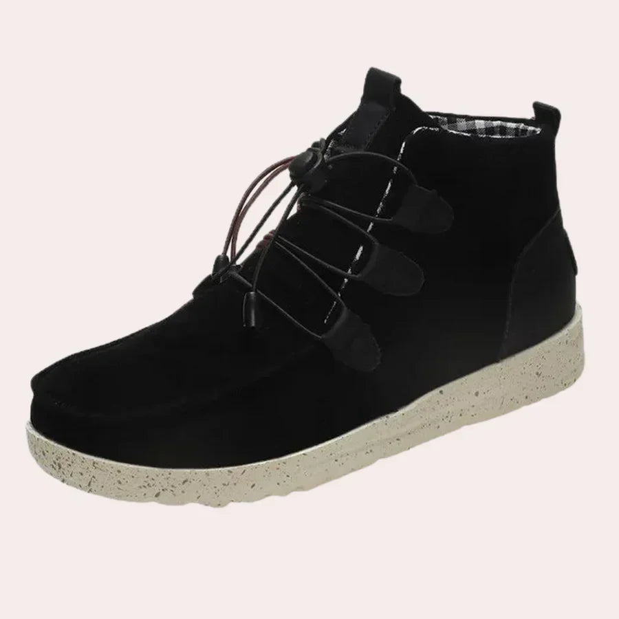 Elegante Damenstiefel Hoch Schneeleder