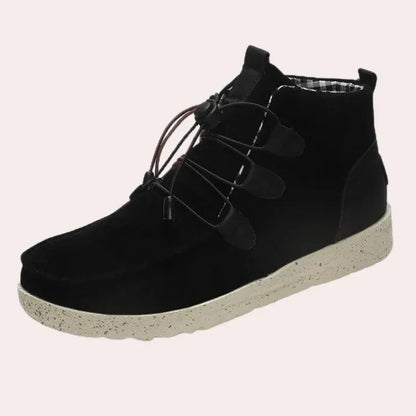 Elegante Damenstiefel Hoch Schneeleder