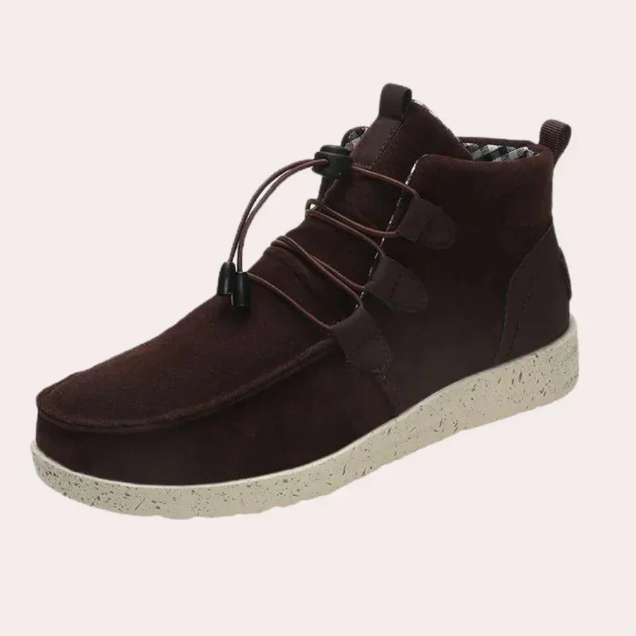 Elegante Damenstiefel Hoch Schneeleder - IdealeKleiden