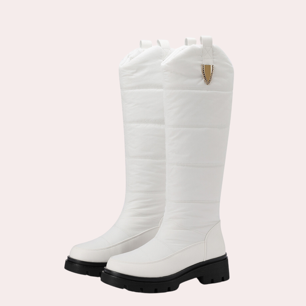 Knielange Stiefel Damen Schmal Elegant