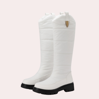Knielange Stiefel Damen Schmal Elegant