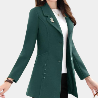 Eleganter Damenmantel Herbst Modell