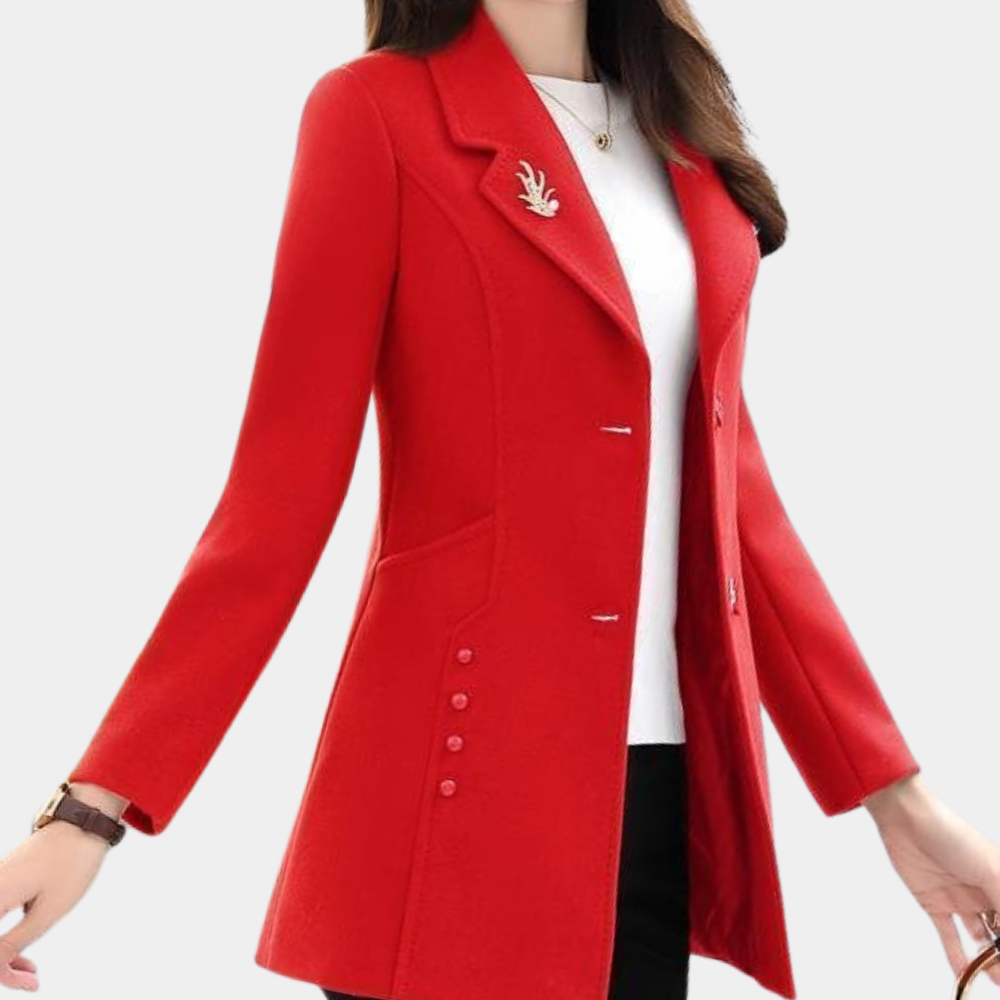 Eleganter Damenmantel Herbst Modell