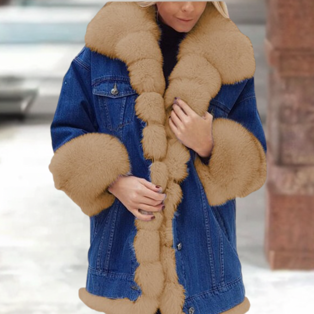 Wintermantel Damen Denim Stilvoll
