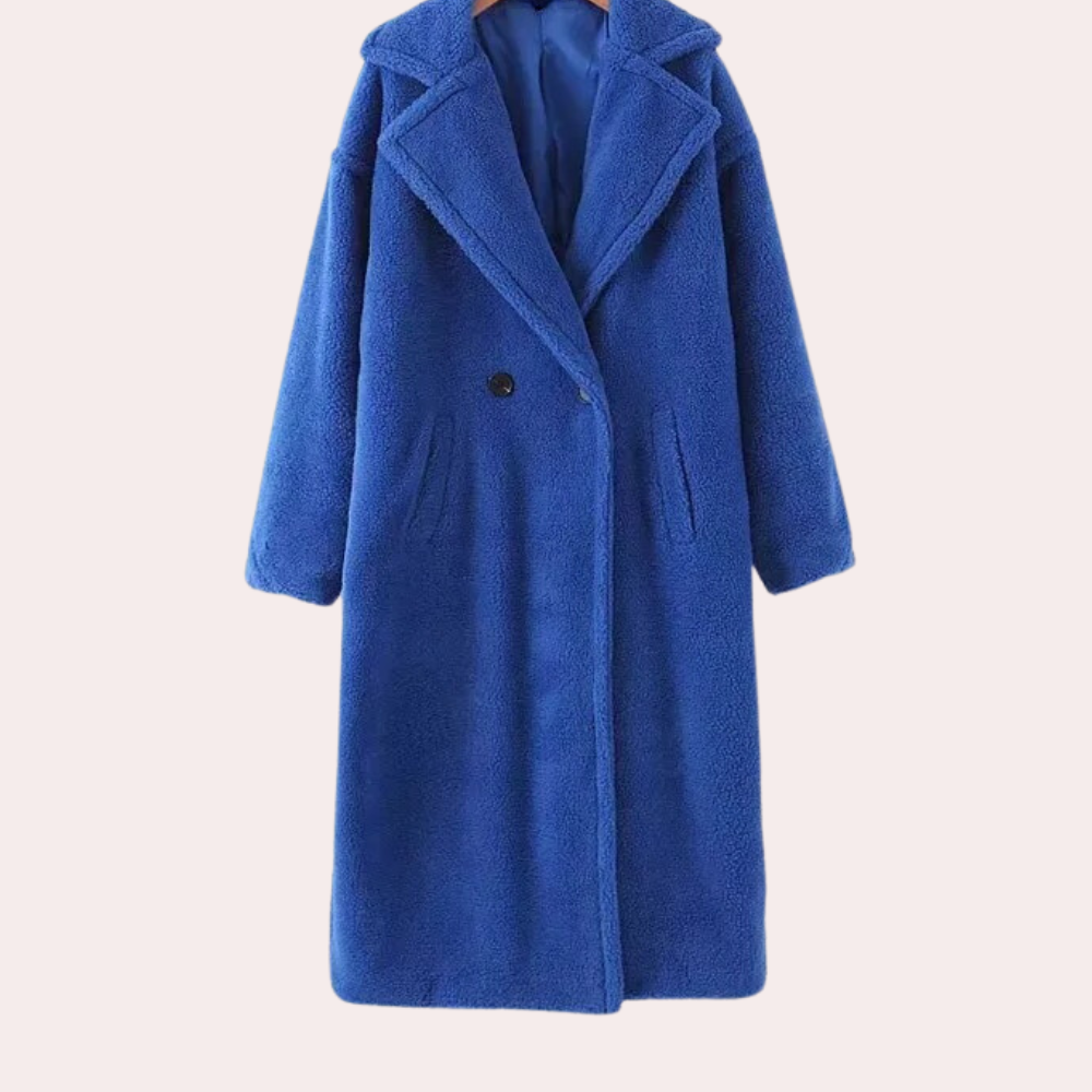 Eleganter Damenmantel Weich Plüsch Luxus