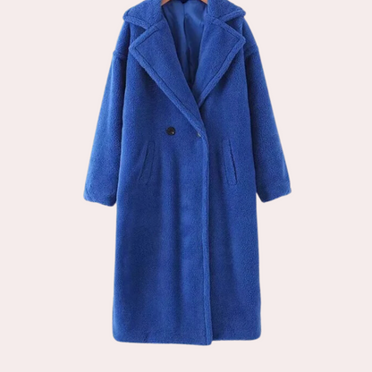 Eleganter Damenmantel Weich Plüsch Luxus