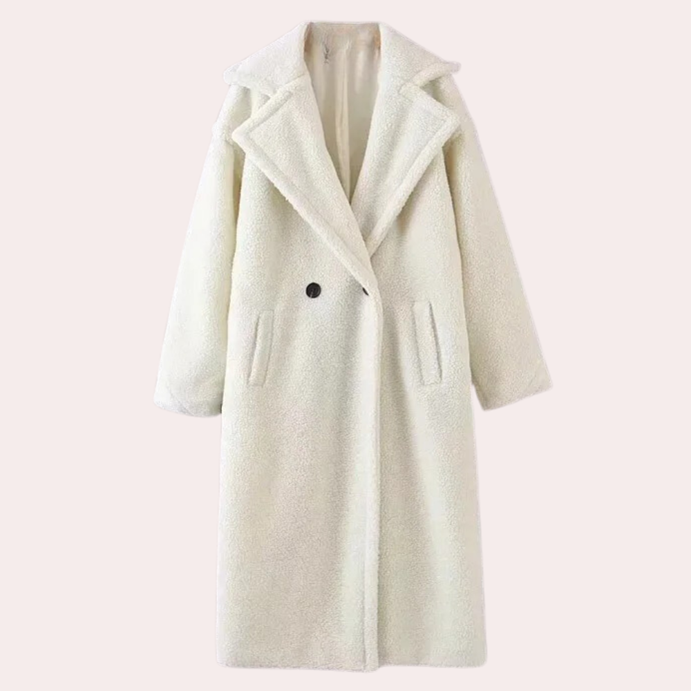 Eleganter Damenmantel Plüsch Weich & Warm