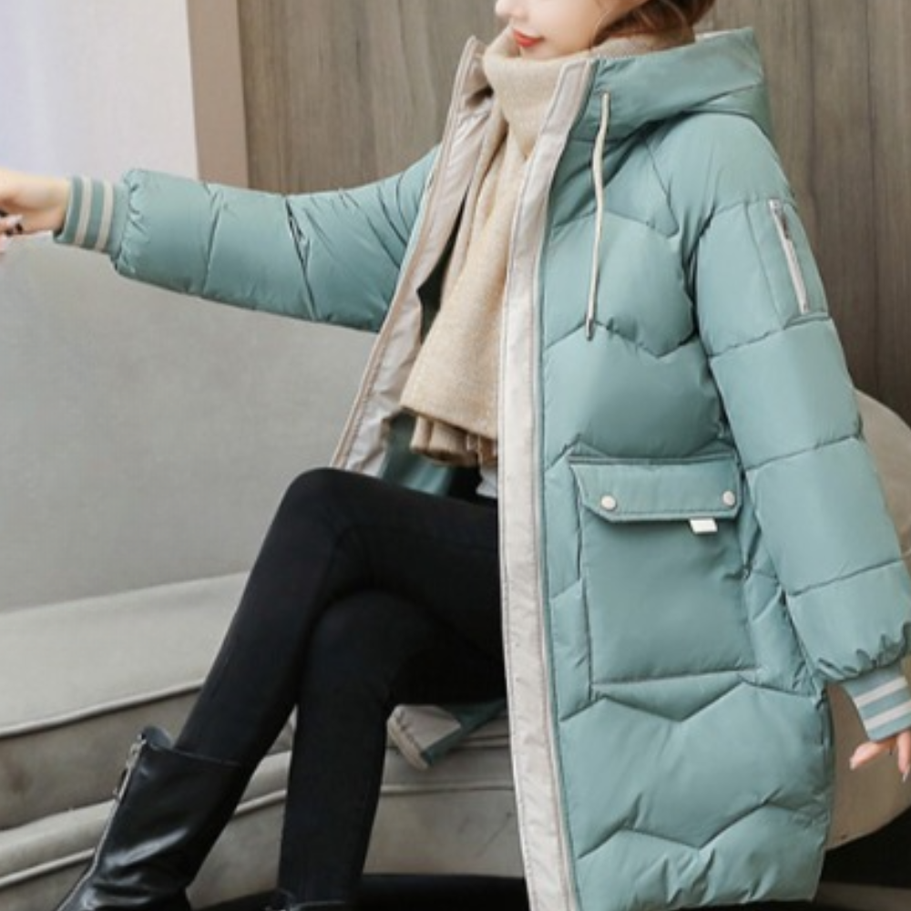 Warme Winterjacke Damen Dick und Fleece