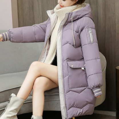 Warme Winterjacke Damen Dick und Fleece