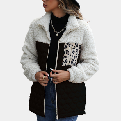 Elegante Damenjacke Samt Winter