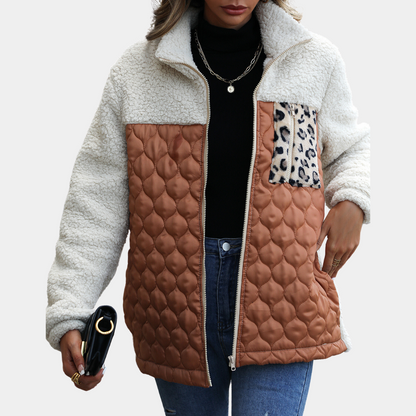 Elegante Damenjacke Samt Winter