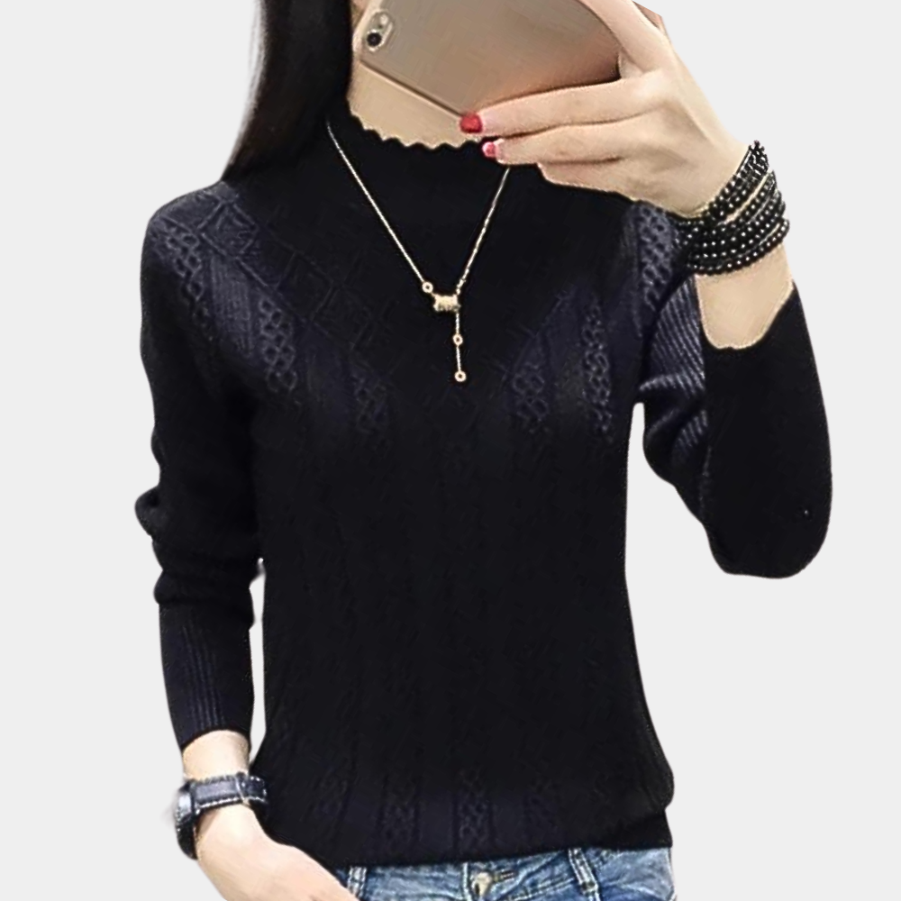 Weicher Rollkragenpullover Damen Luxus Qualität