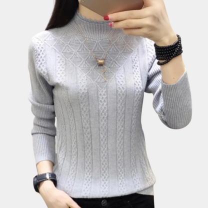 Weicher Rollkragenpullover Damen Luxus Qualität