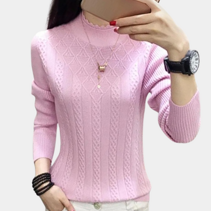 Weicher Rollkragenpullover Damen Luxus Qualität