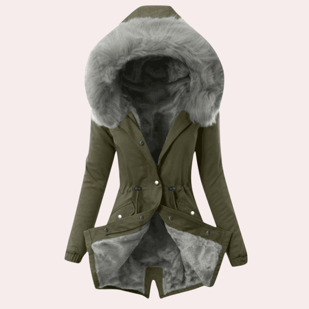 Warme Damenkapuzenpullover Winter
