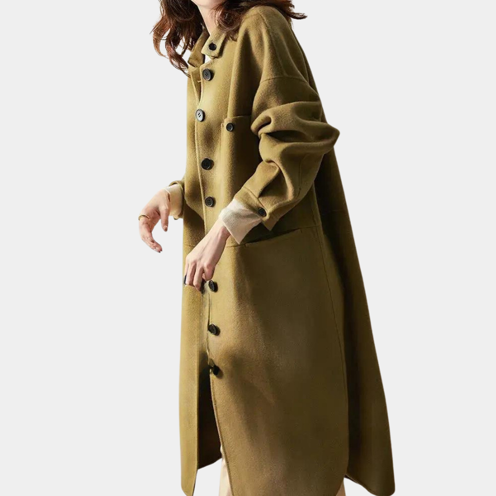 Winter Trenchcoat Damen Lang Mantel