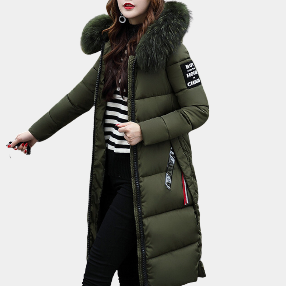 Winterdaunenjacke Damen Kapuzenparka Warm