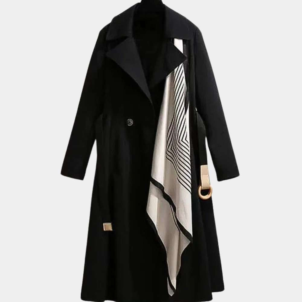 Eleganter Damen-Trenchcoat Herbst Modell mit Gürtel - IdealeKleiden