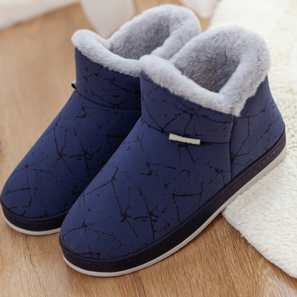 Glänzende Damenstiefel Winter Schneeschuhe