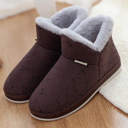 Glänzende Damenstiefel Winter Schneeschuhe