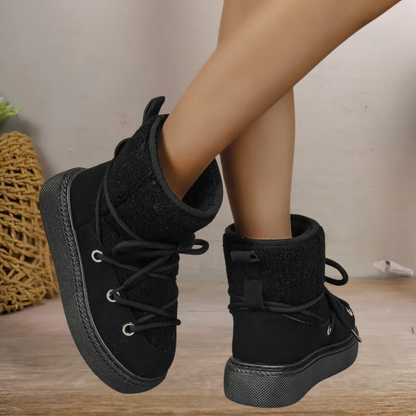 Isolierte Schneestiefel Damen Warm & Bequem - IdealeKleiden