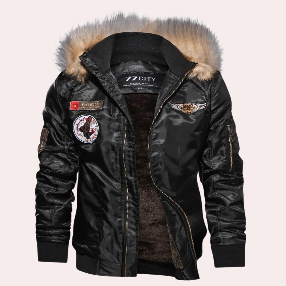 Herren Winterjacke Mit Kapuze Modern Style