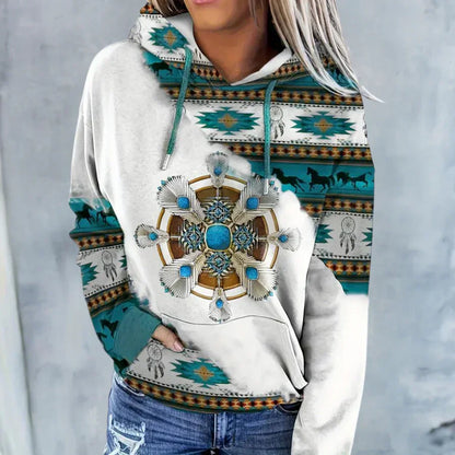 Modisches Damen-Hoodie Kapuze Chic Design