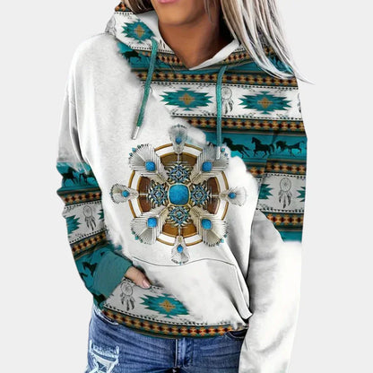 Modisches Damen-Hoodie Kapuze Chic Design - IdealeKleiden