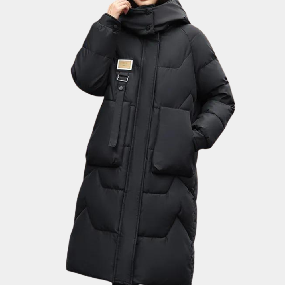 Samantha - Damenwinterjacke Weich Wattiert Kapuzenjacke - IdealeKleiden