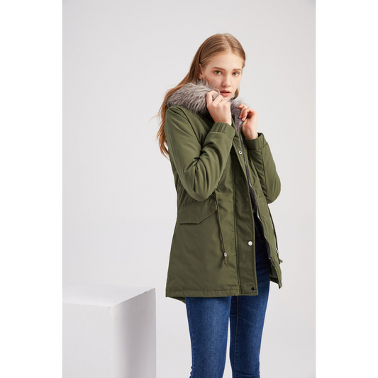 Damen Winterparka Klassisch Stylish - IdealeKleiden