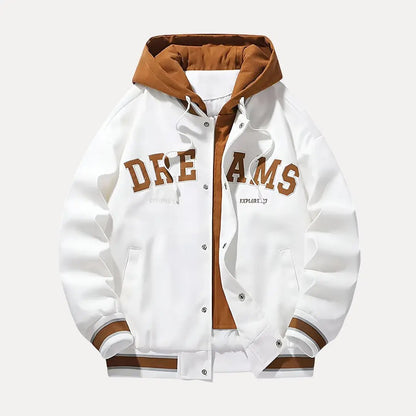 Stylische Varsity Jacke mit Kapuze
