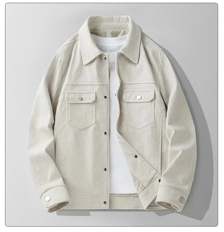 Elegante Damenjacke Cord Beige