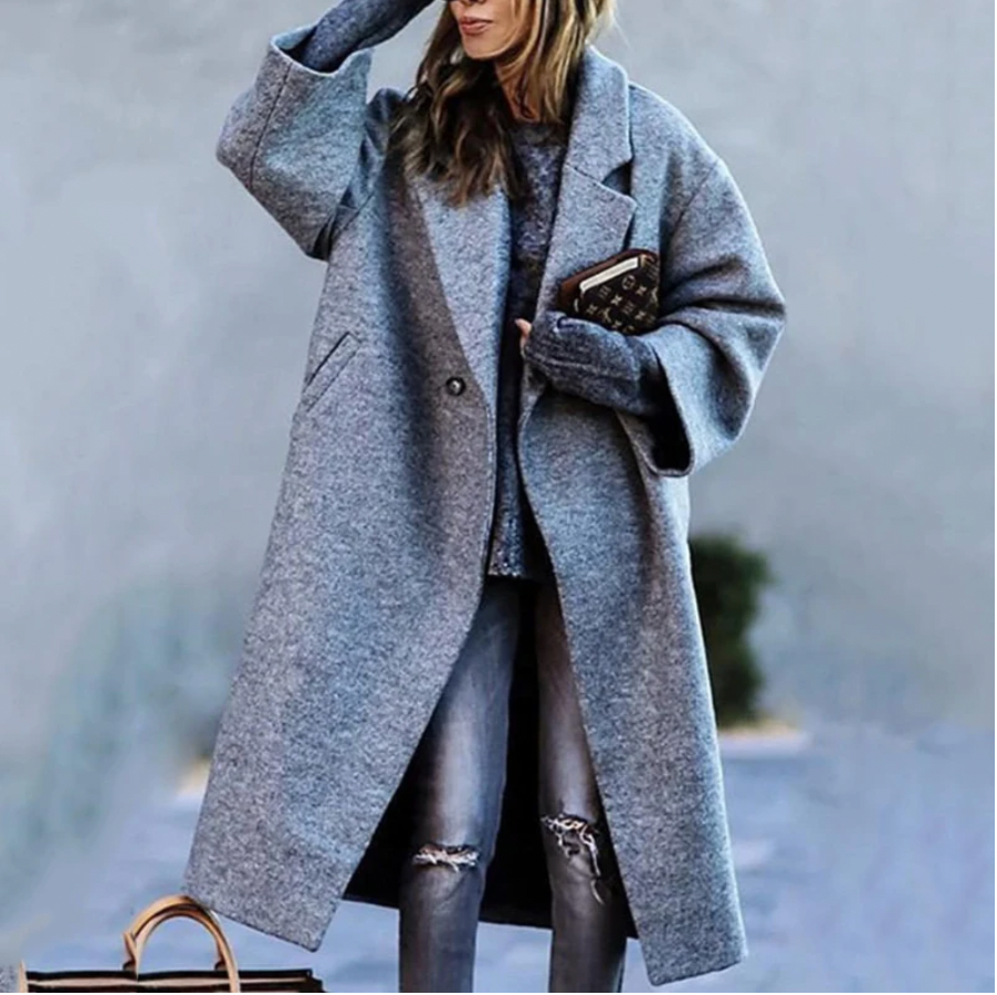 Lange Frauenwinterjacke Warm