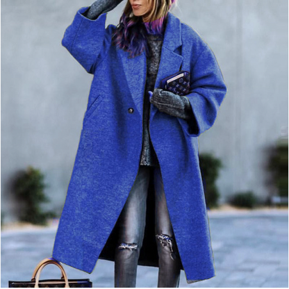 Lange Frauenwinterjacke Warm