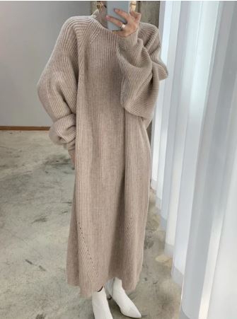 Elegantes Strickkleid Damen - IdealeKleiden