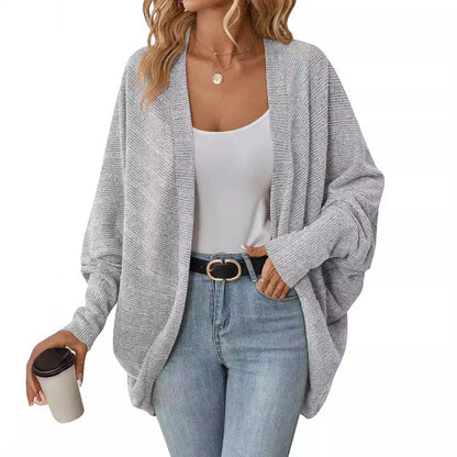 Damen Cardigan Lang Elegant Herbst Winter