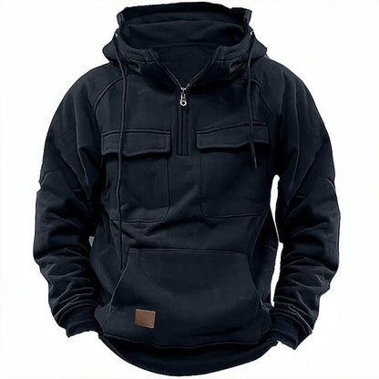 Herren Hoodie Kängurutasche Warm Winter