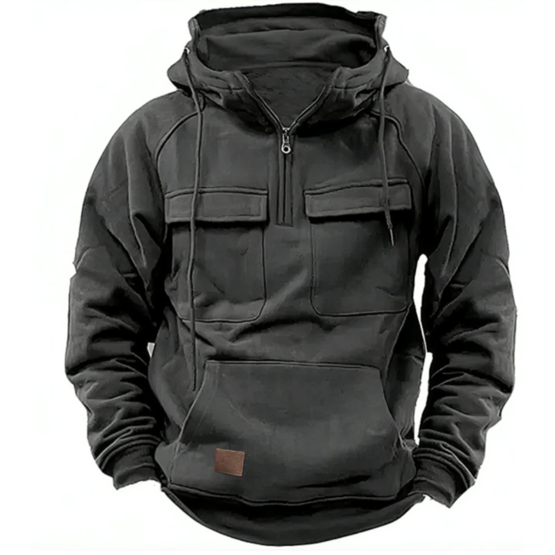 Kapuzenpullover Herren Warm Kuschelig Modern - IdealeKleiden
