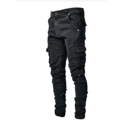 Herren Cargo-Jeans Robust Bequem