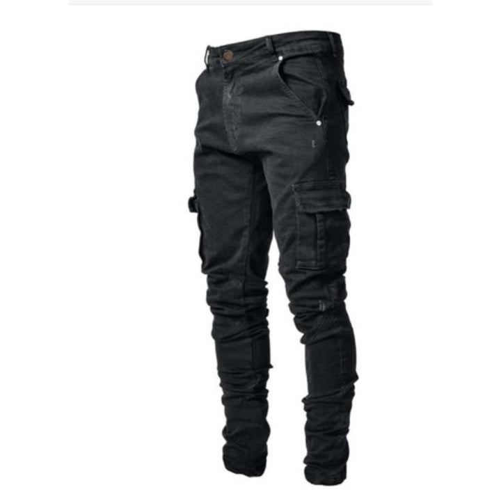 Herren Cargo-Jeans Robust Bequem