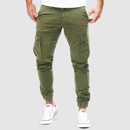 Schmale Herren-Cargohose Mit Taschen
