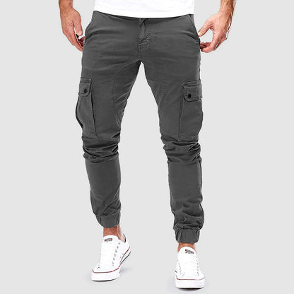 Herren Jogger Slim Fit Cargohose Elegant
