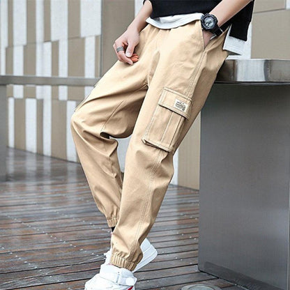 Bequeme Herren Cargo Jogger Hose Loose Fit