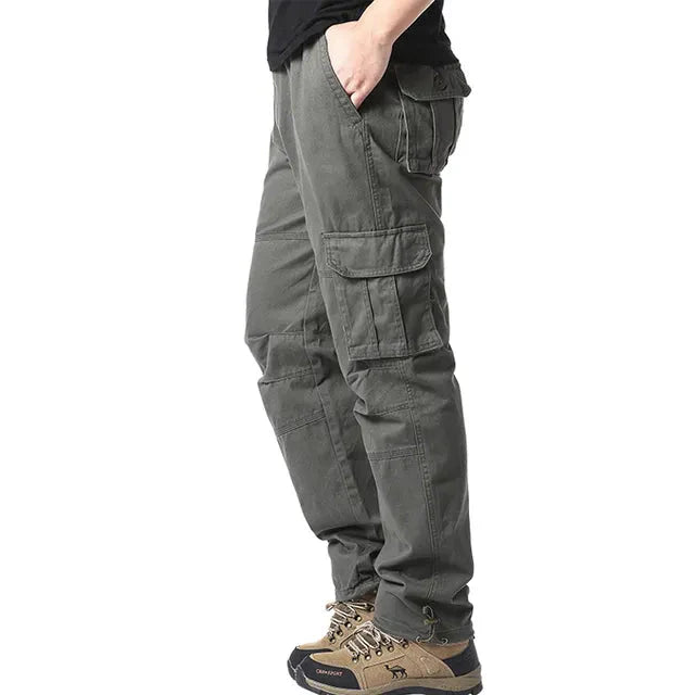 Elastische Herrenhose Baumwolle Geradegeschnitten