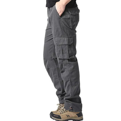 Elastische Herrenhose Baumwolle Geradegeschnitten