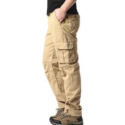 Elastische Herrenhose Baumwolle Geradegeschnitten
