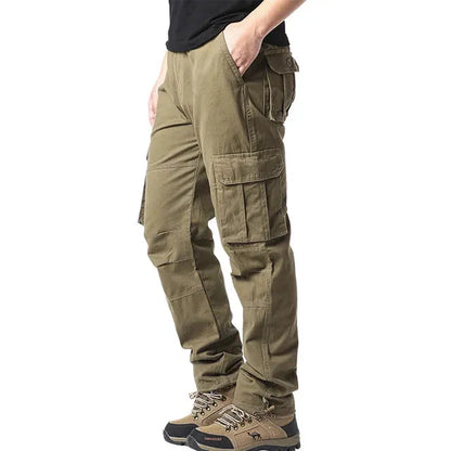 Elastische Herrenhose Baumwolle Geradegeschnitten